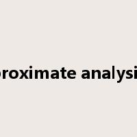 proximate analysis是什么意思