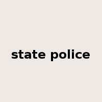 state police是什么意思