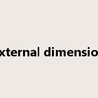 external dimension是什么意思