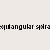 equiangular spiral是什么意思