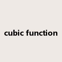 cubic function是什么意思