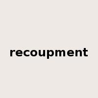 recoupment是什么意思