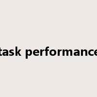 task performance是什么意思