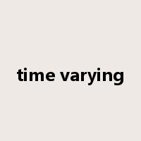 time varying是什么意思