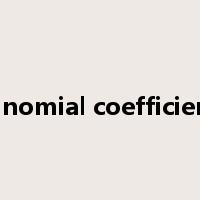 binomial coefficient是什么意思