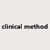 clinical method是什么意思