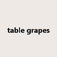 table grapes是什么意思