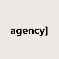agency]是什么意思