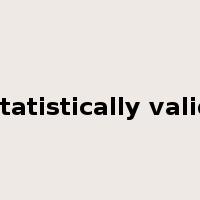statistically valid是什么意思