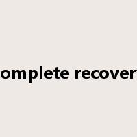 complete recovery是什么意思