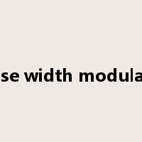 pulse width modulator是什么意思