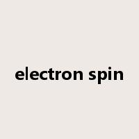 electron spin是什么意思