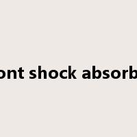 front shock absorber是什么意思