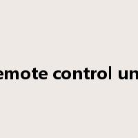 remote control unit是什么意思