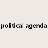 political agenda是什么意思