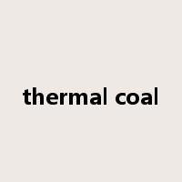 thermal coal是什么意思