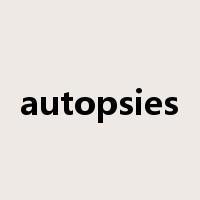 autopsies是什么意思