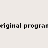 original program是什么意思