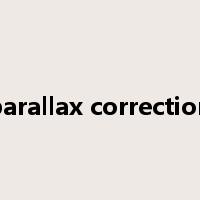 parallax correction是什么意思