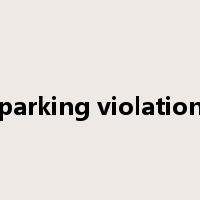 parking violation是什么意思