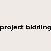 project bidding是什么意思