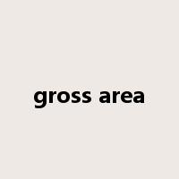 gross area是什么意思