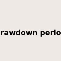 drawdown period是什么意思