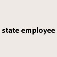 state employee是什么意思