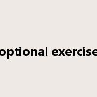 optional exercise是什么意思