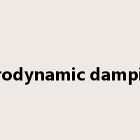aerodynamic damping是什么意思