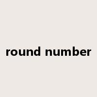 round number是什么意思
