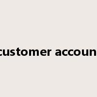customer account是什么意思