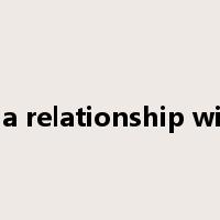 in a relationship with是什么意思