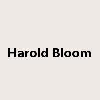 Harold Bloom是什么意思