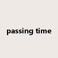 passing time是什么意思