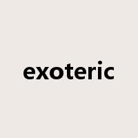 exoteric是什么意思