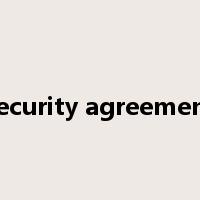 security agreement是什么意思