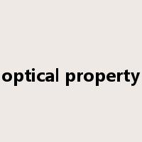 optical property是什么意思