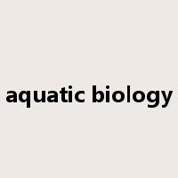 aquatic biology是什么意思