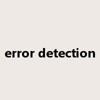 error detection是什么意思