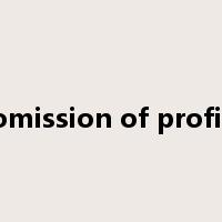 omission of profit是什么意思