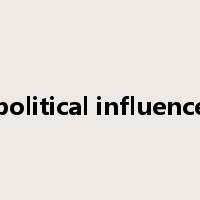 political influence是什么意思