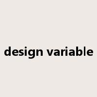 design variable是什么意思