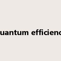 quantum efficiency是什么意思