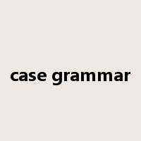 case grammar是什么意思