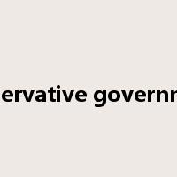 conservative government是什么意思