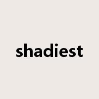 shadiest是什么意思