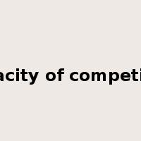 capacity of competition是什么意思