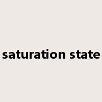 saturation state是什么意思