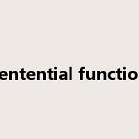 sentential function是什么意思